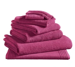DRAP DE BAIN UNI CYCLAMEN