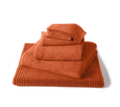 DRAP DE BAIN UNI TERRA COTA