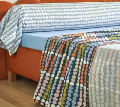 DRAP DOTS BLEU CELESTE