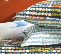 DRAP DOTS BLEU CELESTE