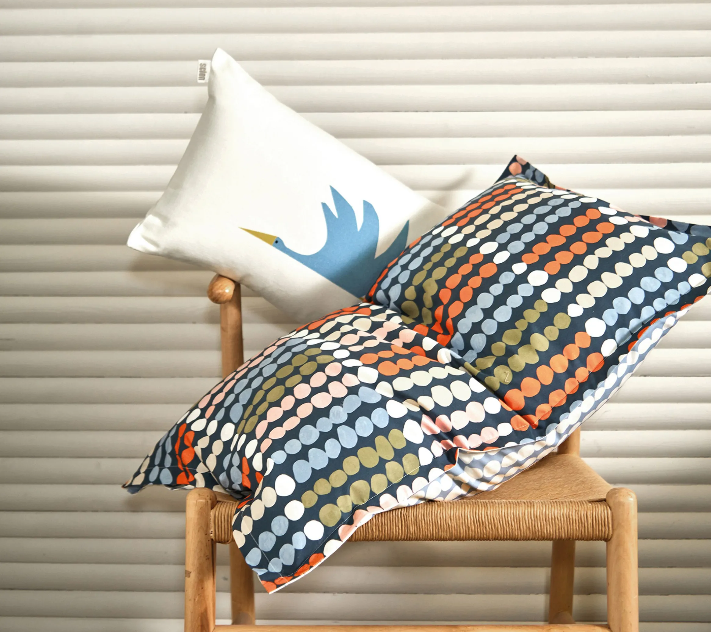 DRAP DOTS BLEU CELESTE