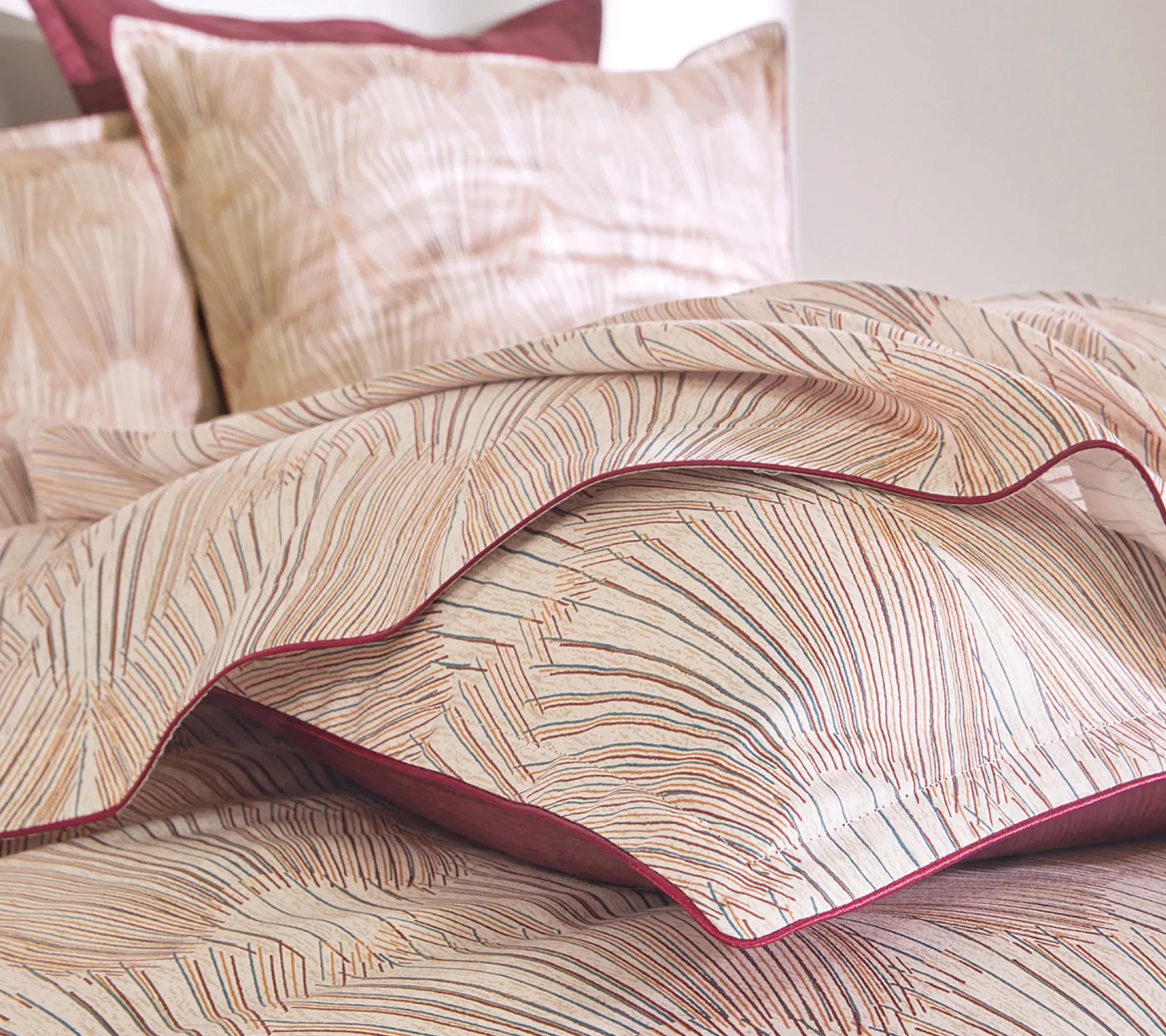 DRAP HOUSSE RESONANCES GRENAT