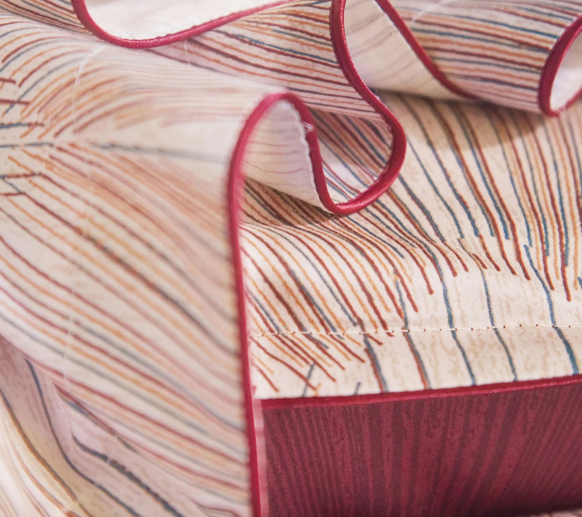 DRAP HOUSSE RESONANCES GRENAT