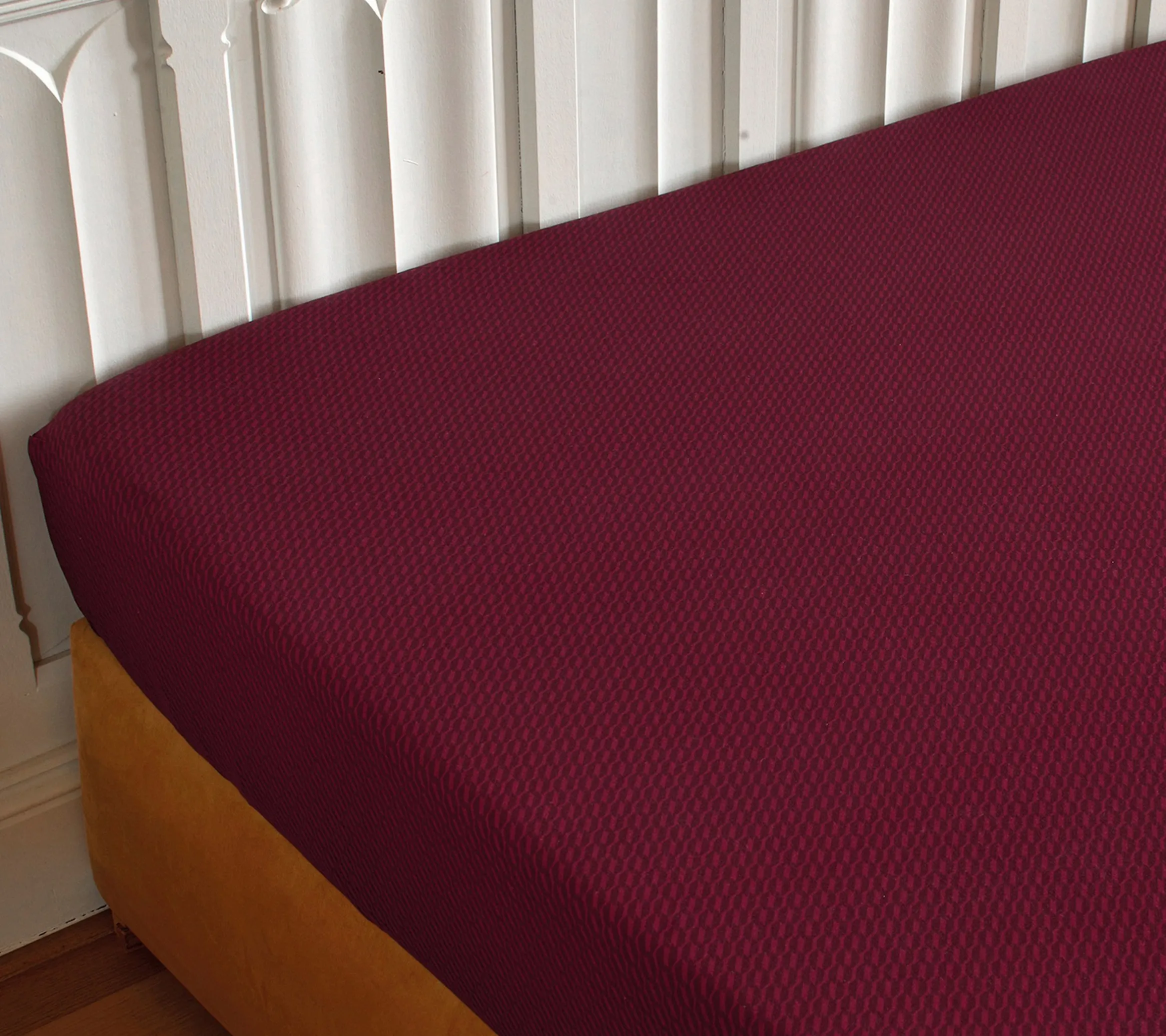 DRAP HOUSSE RHAPSODIE GRENAT