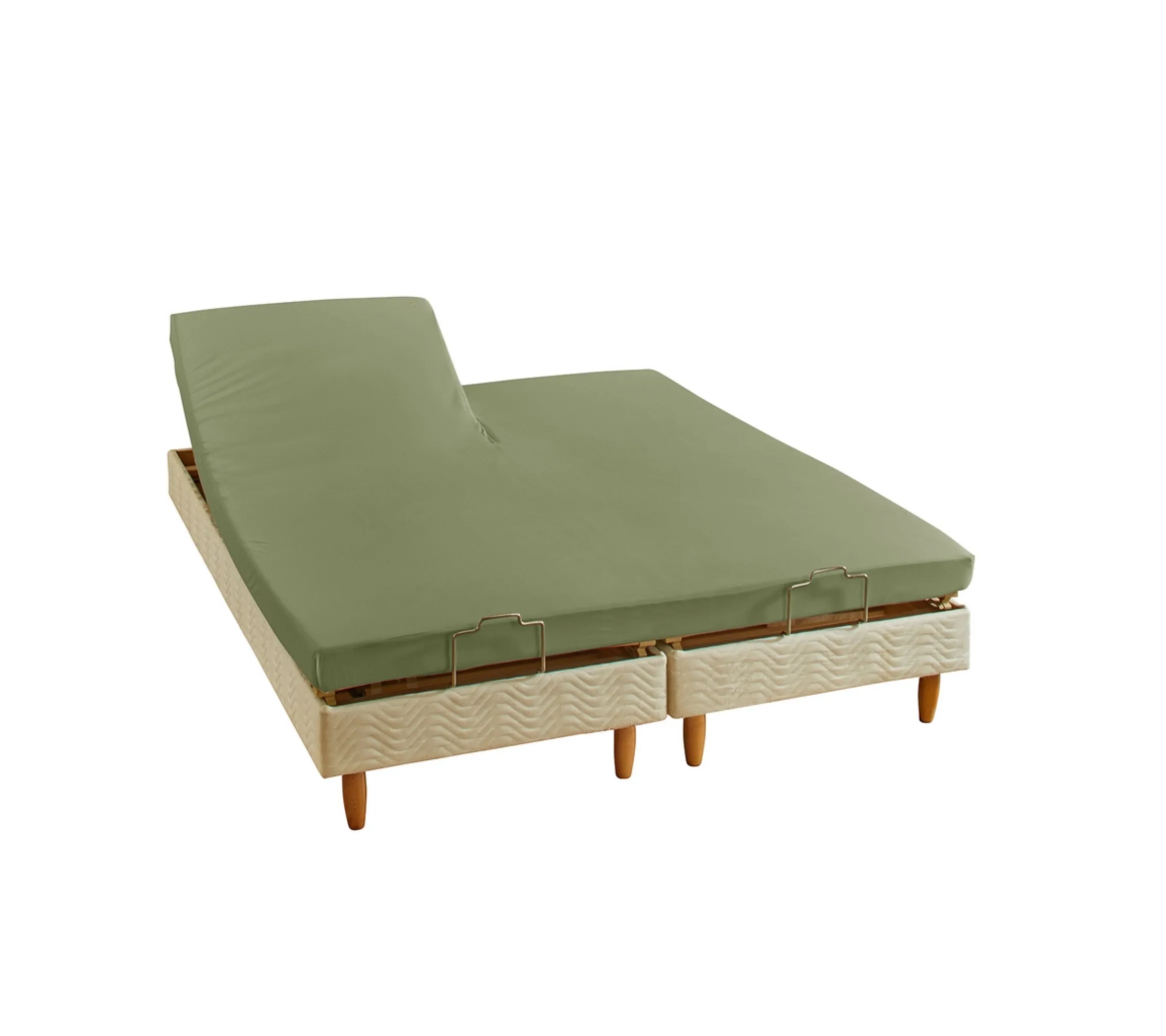 DRAP HOUSSE 2 TÊTES RESPIZEN KAKI