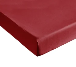 DRAP HOUSSE 2 TÊTES UNI COTON EXTENSIBLE CARMIN