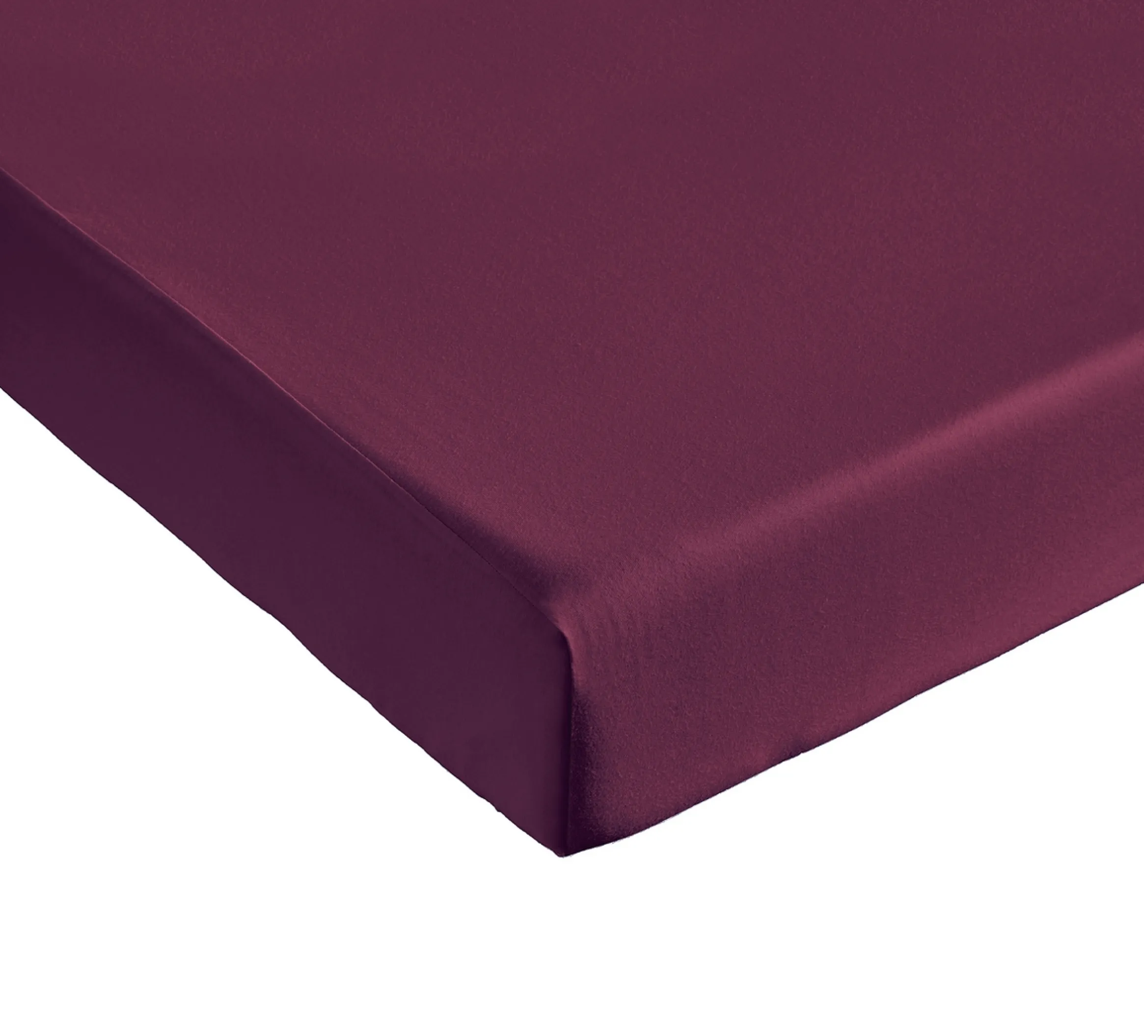 DRAP HOUSSE 2 TÊTES UNI COTON EXTENSIBLE CYCLAMEN