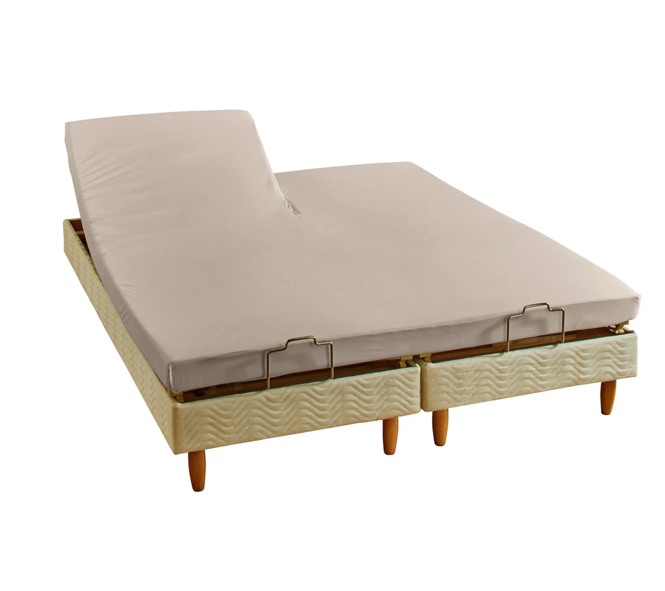 DRAP HOUSSE 2 TÊTES UNI COTON EXTENSIBLE CHANVRE
