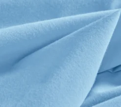 DRAP HOUSSE 2 TÊTES UNI COTON EXTENSIBLE BLEU CIEL