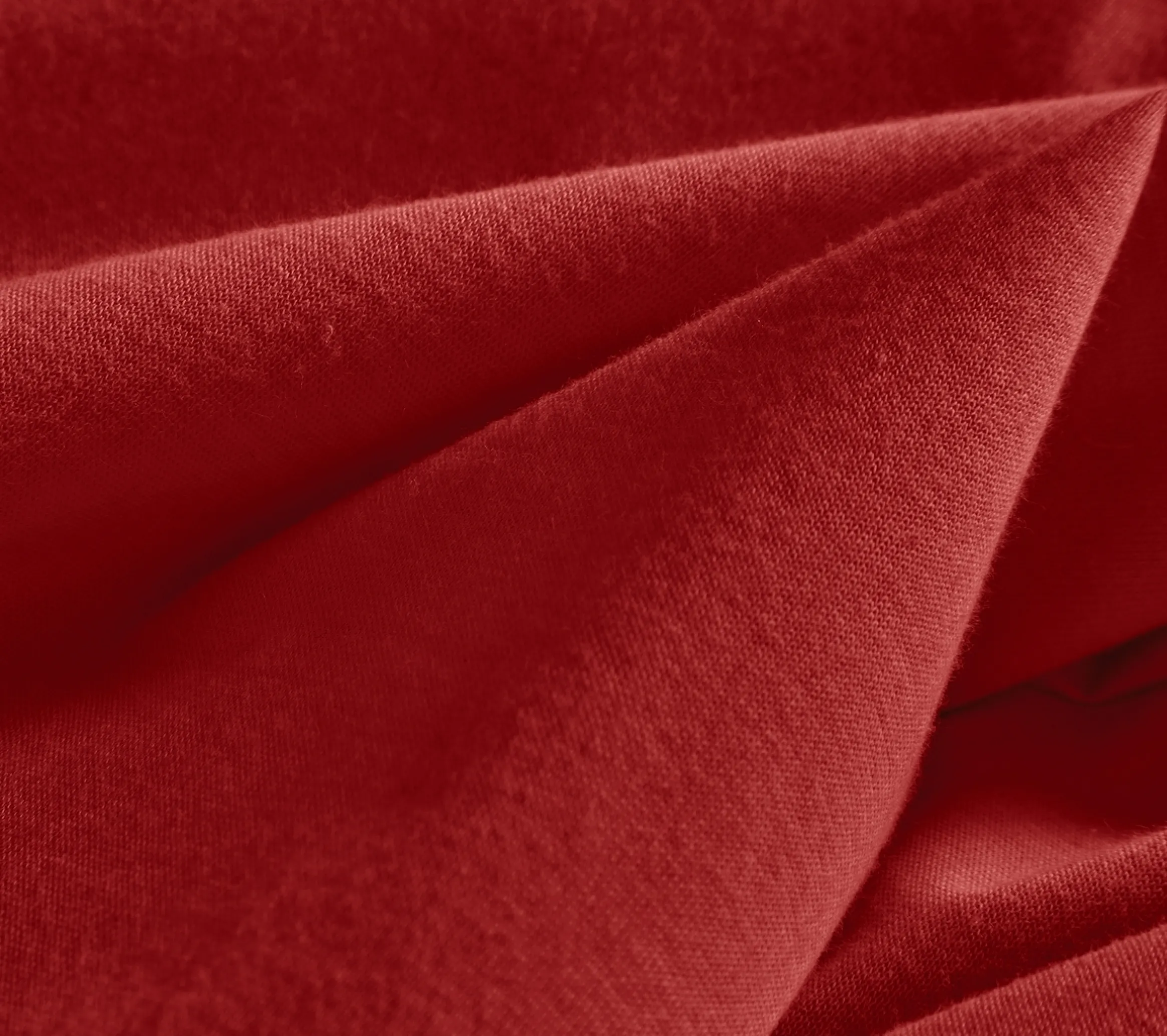 DRAP HOUSSE 4 TÊTES UNI COTON EXTENSIBLE CARMIN