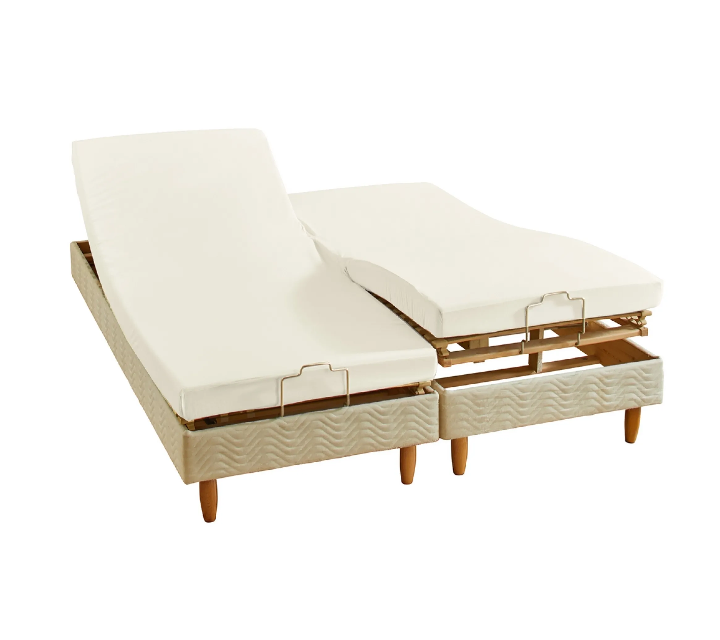 DRAP HOUSSE 4 TÊTES UNI COTON EXTENSIBLE COQUILLE