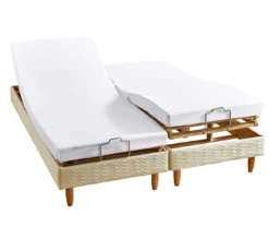 DRAP HOUSSE 4 TÊTES UNI COTON EXTENSIBLE BLANC