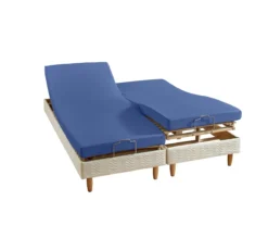 DRAP HOUSSE 4 TÊTES UNI PERCALE BLEU ROYAL