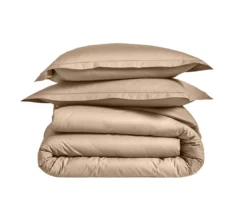 DRAP HOUSSE 2 TÊTES UNI PERCALE CHANVRE