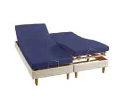 DRAP HOUSSE 4 TÊTES UNI PERCALE NAVY