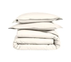 DRAP HOUSSE 2 TÊTES UNI PERCALE NOUGAT