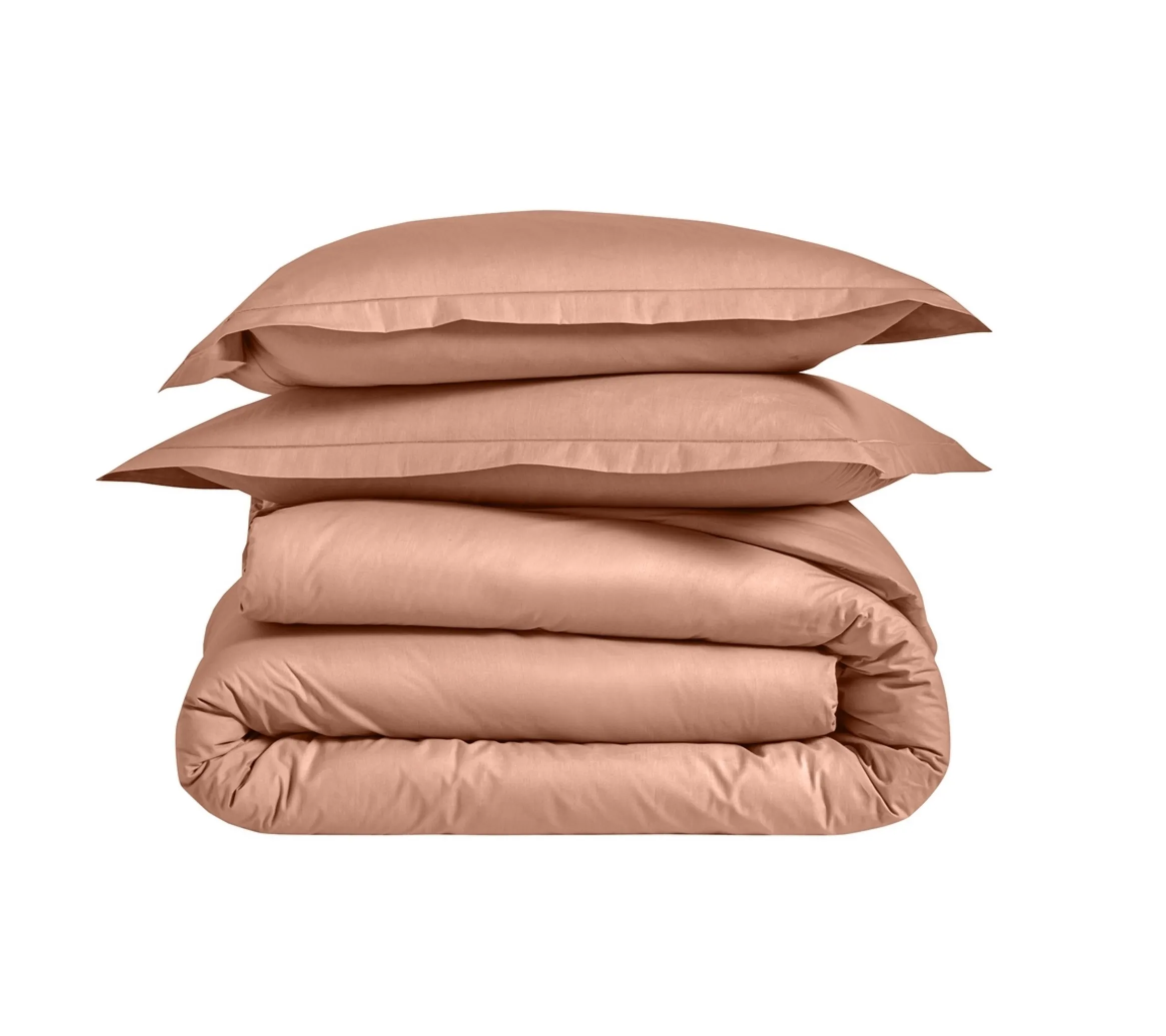 DRAP HOUSSE 2 TÊTES UNI PERCALE POUDRE