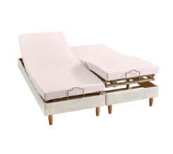 DRAP HOUSSE 4 TÊTES UNI PERCALE PETALE