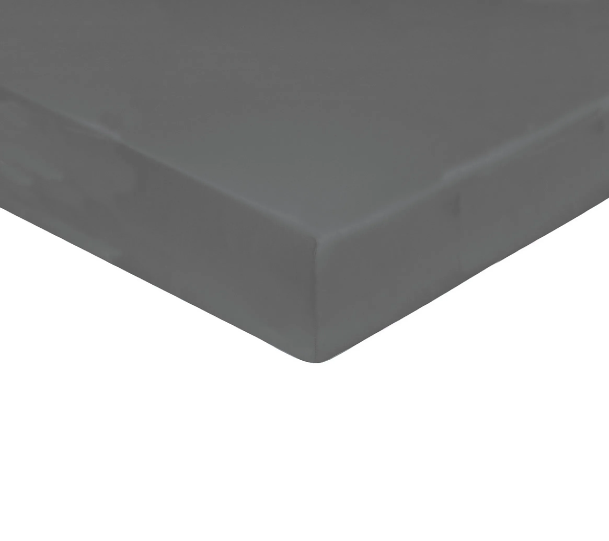DRAP HOUSSE 4 TÊTES UNI SATIN ARDOISE