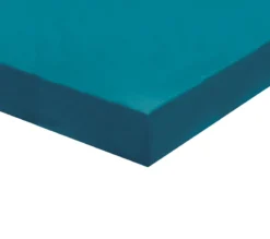 DRAP HOUSSE 4 TÊTES UNI SATIN BLEU PAON