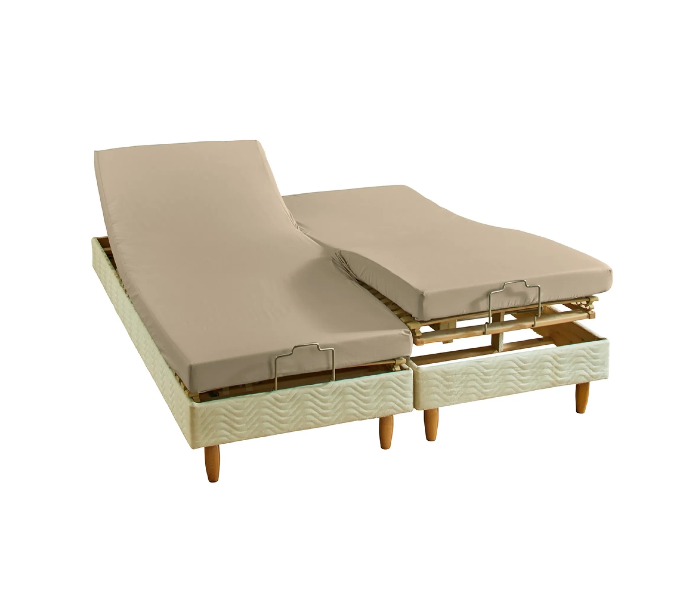 DRAP HOUSSE 4 TÊTES UNI SATIN CHANVRE