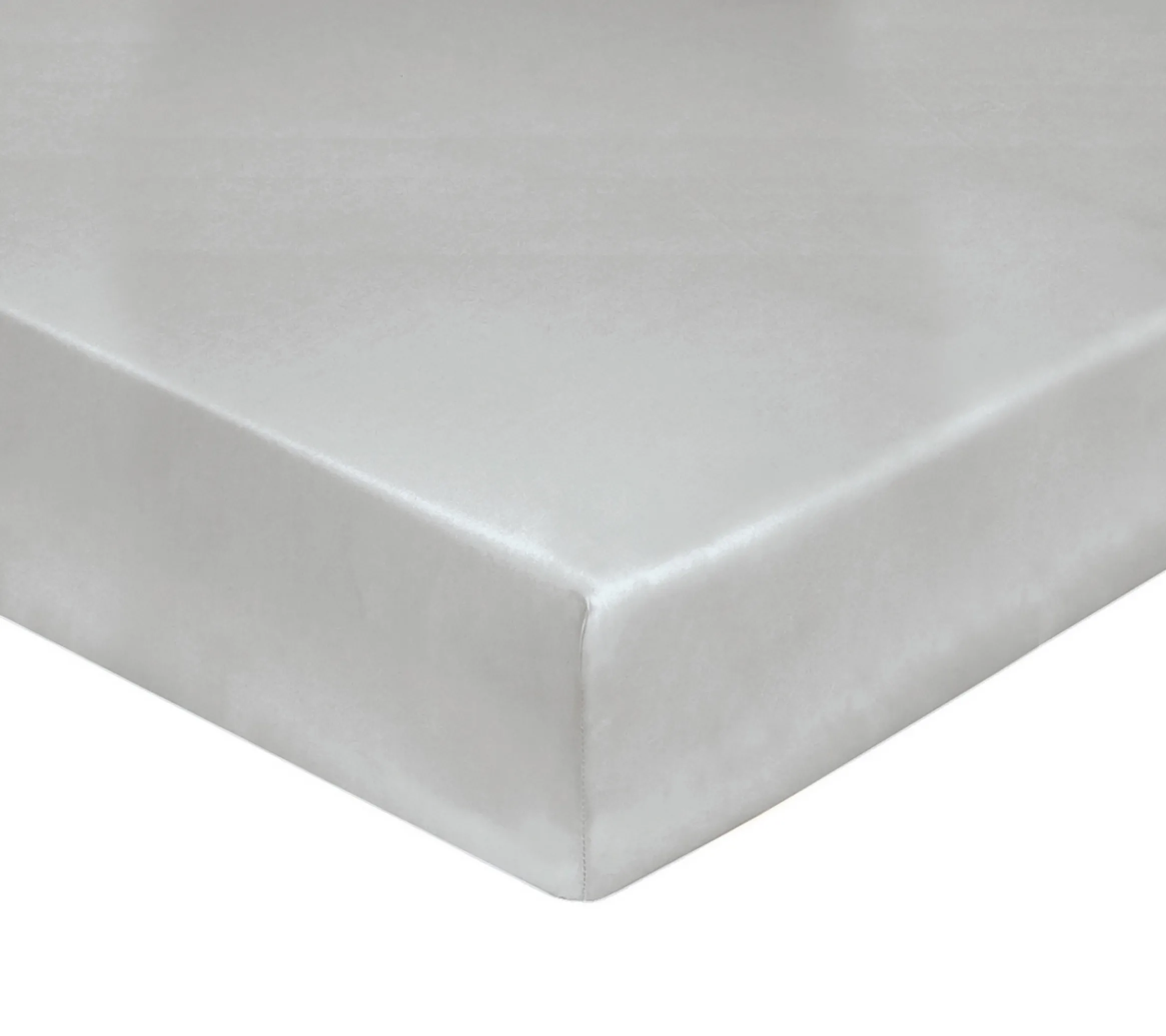 DRAP HOUSSE 4 TÊTES UNI SATIN METAL