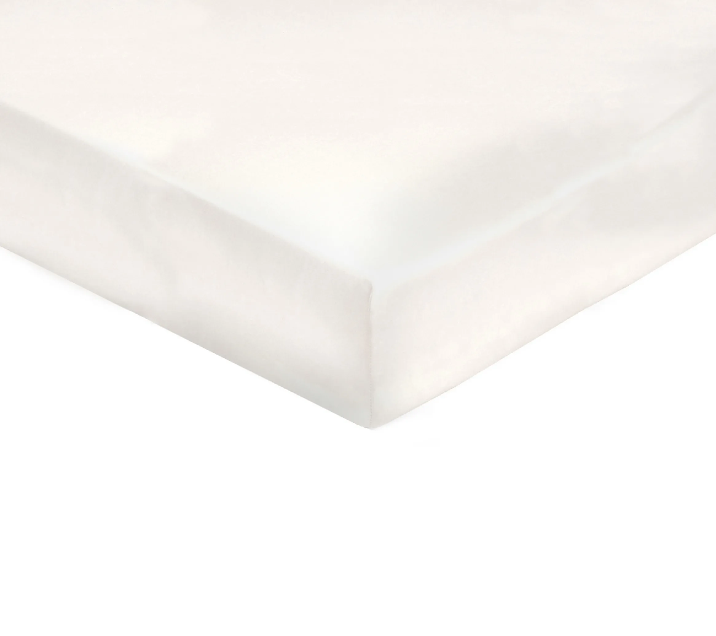 DRAP HOUSSE 4 TÊTES UNI SATIN NATUREL
