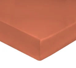 DRAP HOUSSE 4 TÊTES UNI SATIN ROSE BOISE