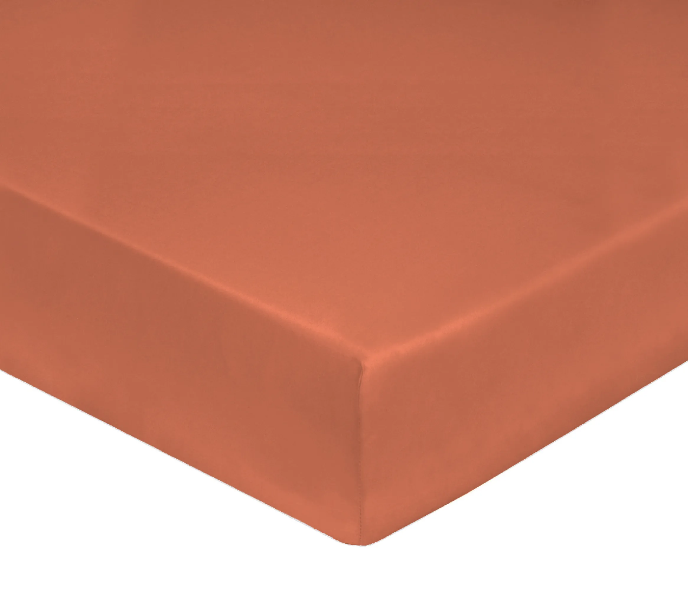 DRAP HOUSSE 4 TÊTES UNI SATIN ROSE BOISE