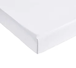 DRAP HOUSSE UNI COTON EXTENSIBLE BLANC