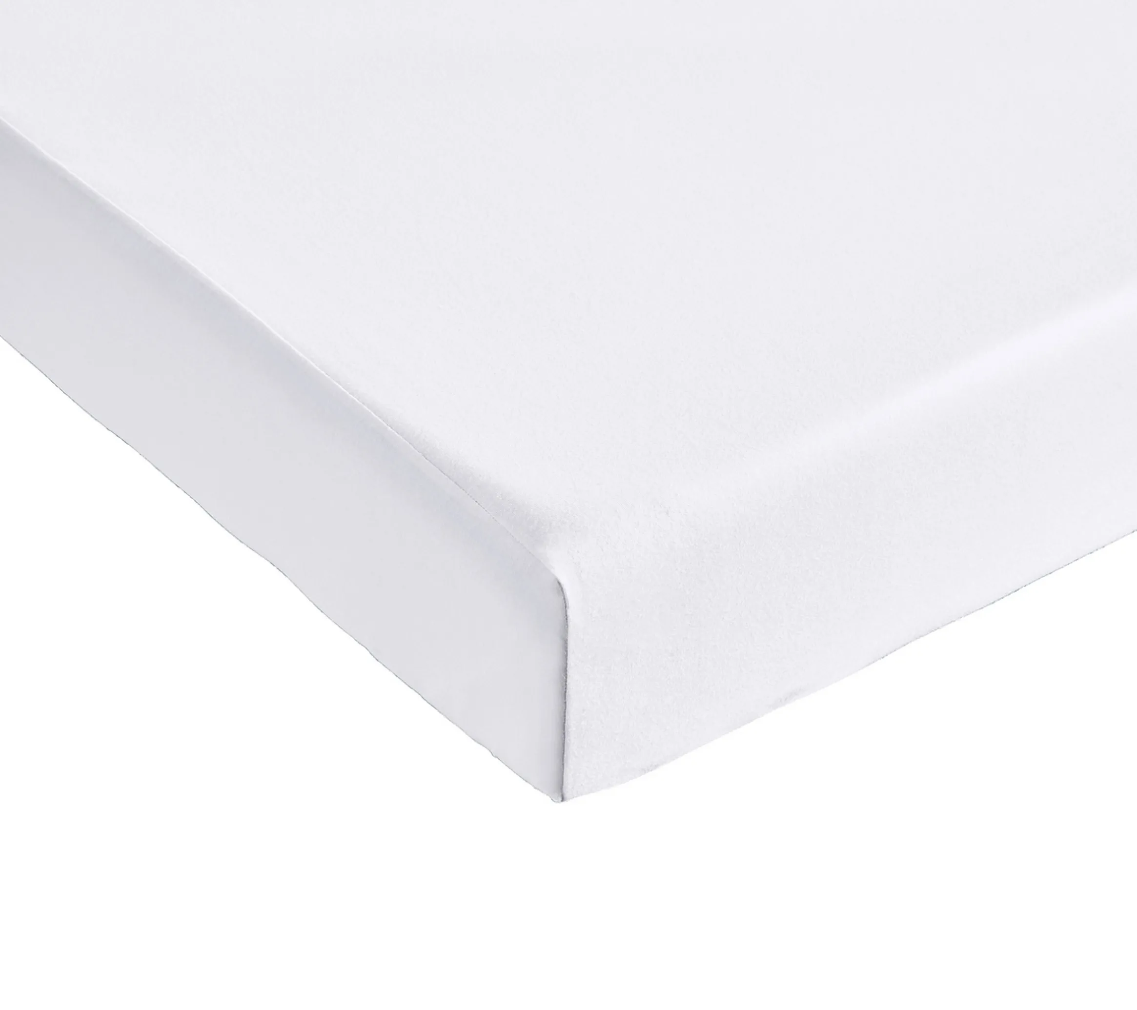 DRAP HOUSSE UNI COTON EXTENSIBLE BLANC