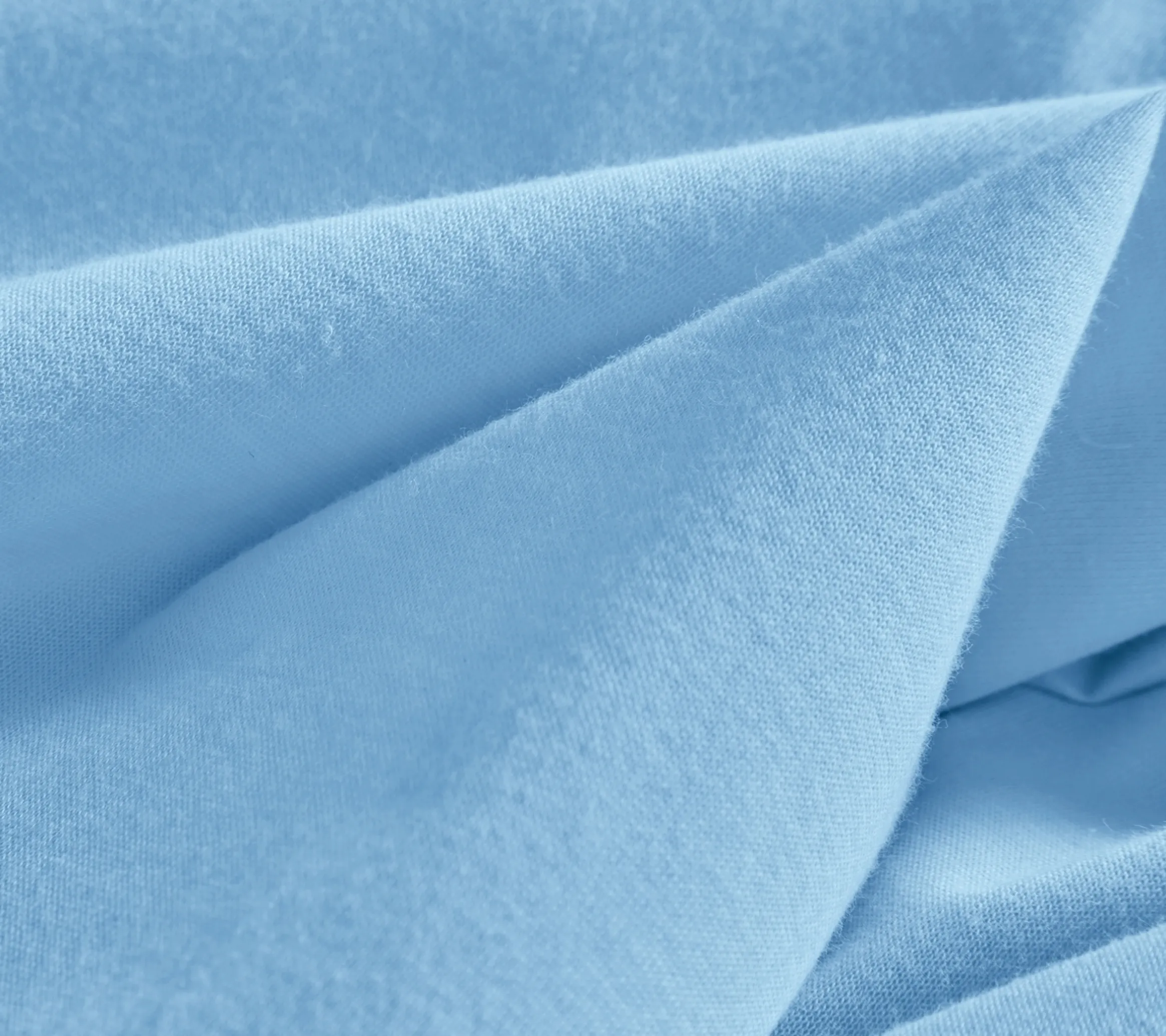 DRAP HOUSSE UNI COTON EXTENSIBLE BLEU CIEL