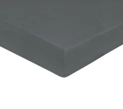 DRAP HOUSSE UNI COTON FUSAIN