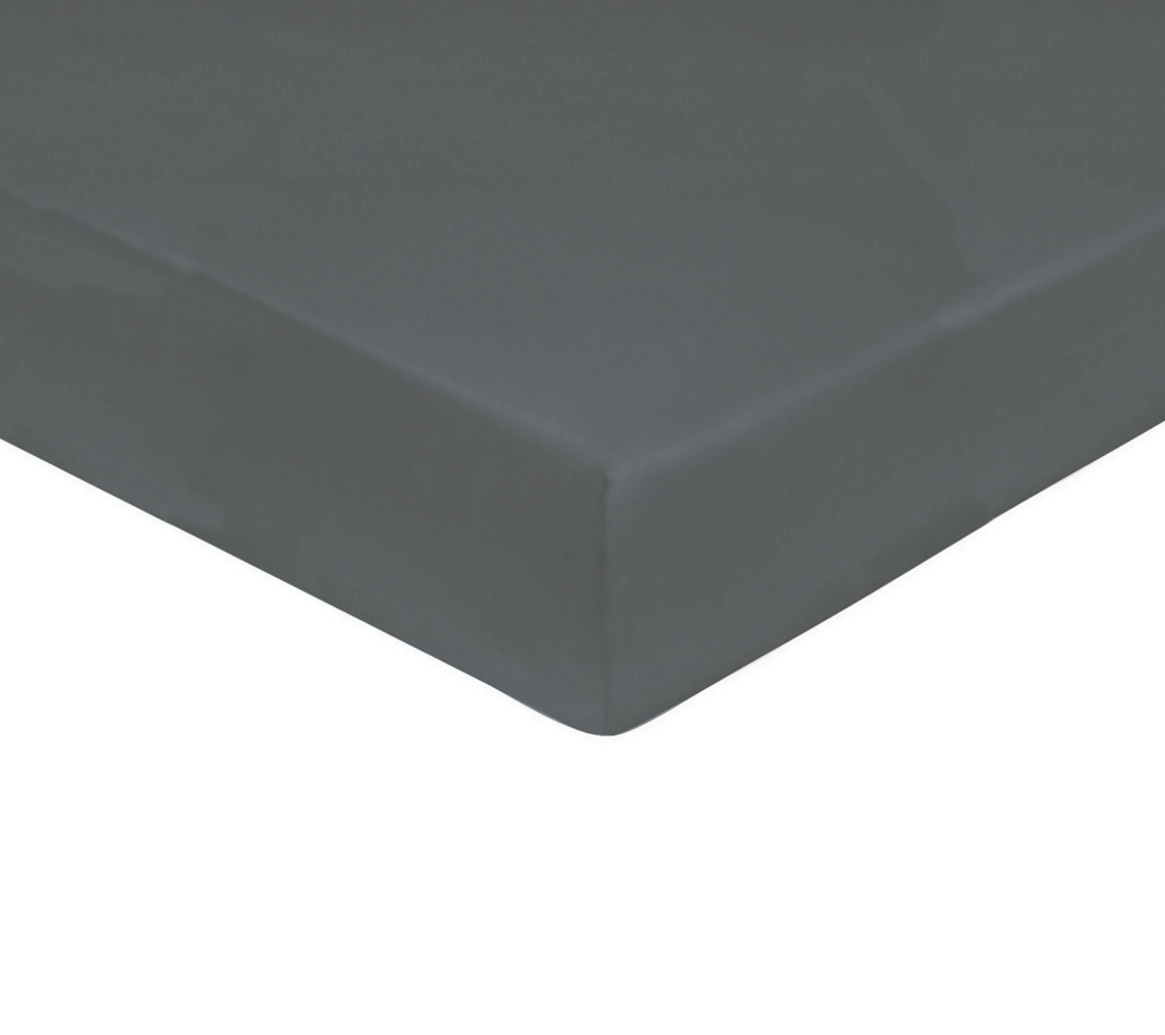 DRAP HOUSSE UNI COTON FUSAIN