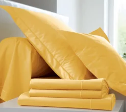 DRAP HOUSSE UNI COTON TOURNESOL