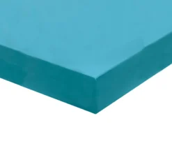 DRAP HOUSSE UNI PERCALE BLEU CANARD