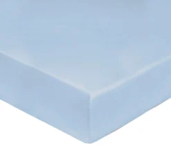 DRAP HOUSSE UNI PERCALE BLEU CIEL