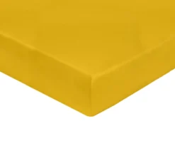 DRAP HOUSSE UNI PERCALE CURRY