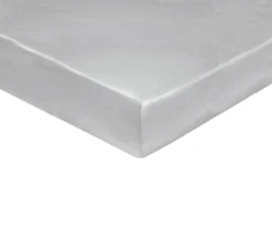 DRAP HOUSSE UNI PERCALE PLATINE
