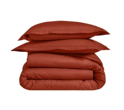 DRAP HOUSSE UNI PERCALE TERRA COTA