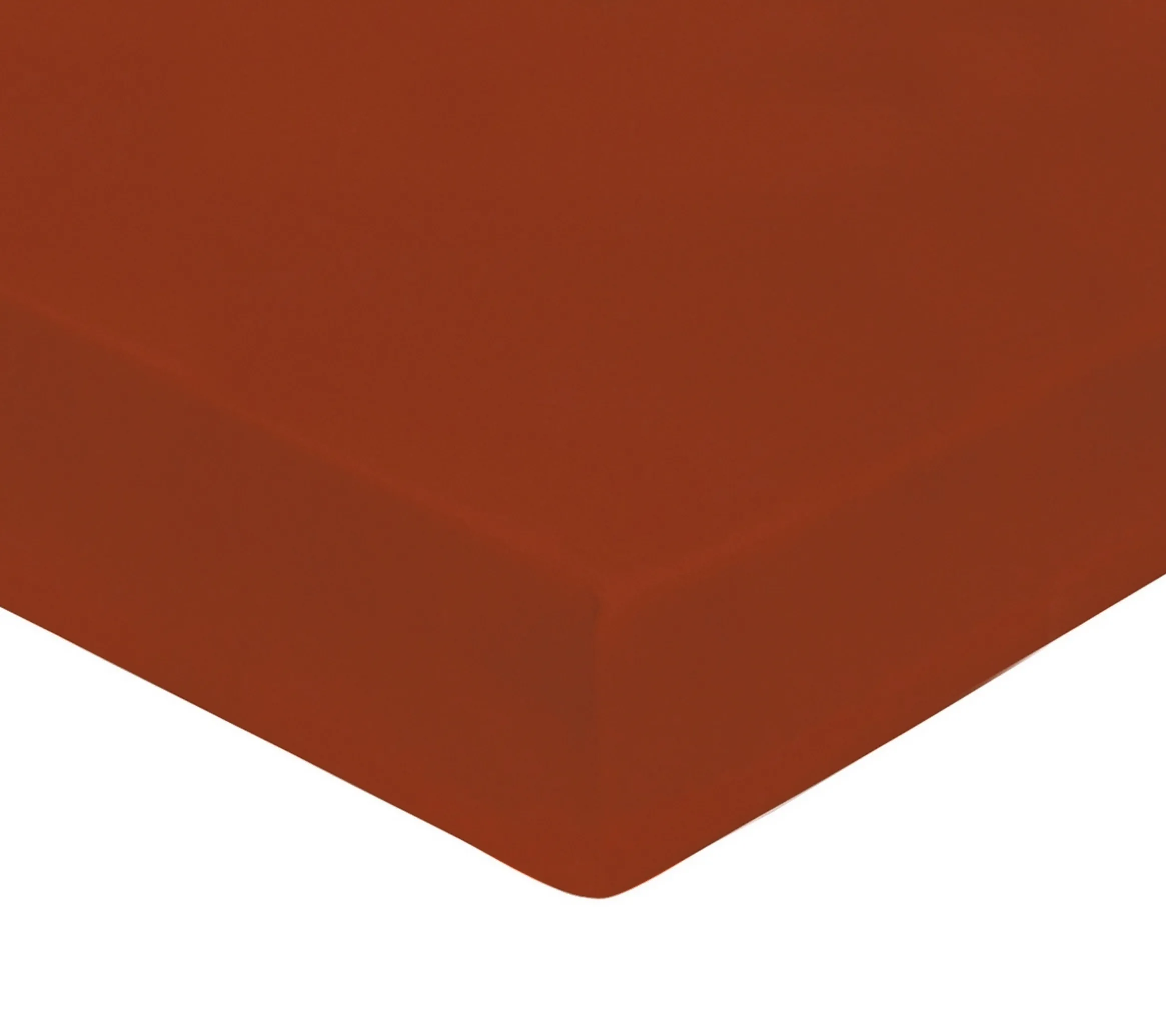 DRAP HOUSSE UNI PERCALE TERRA COTA