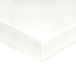 DRAP HOUSSE UNI SATIN BLANC