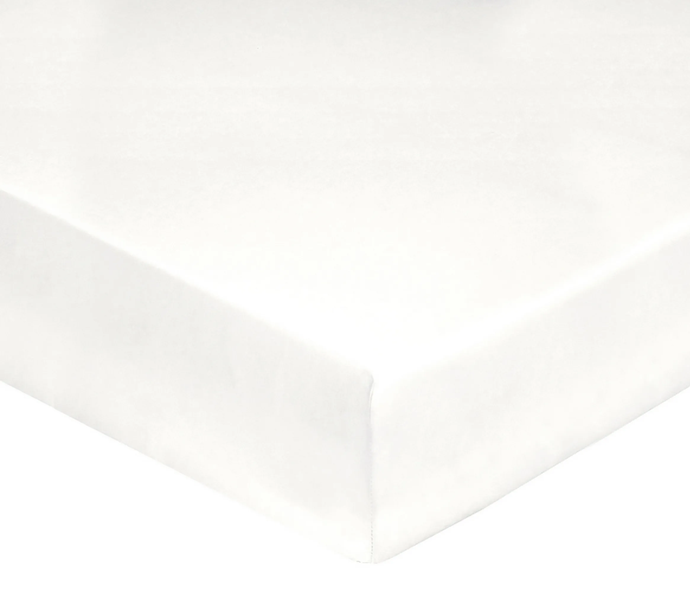 DRAP HOUSSE UNI SATIN BLANC