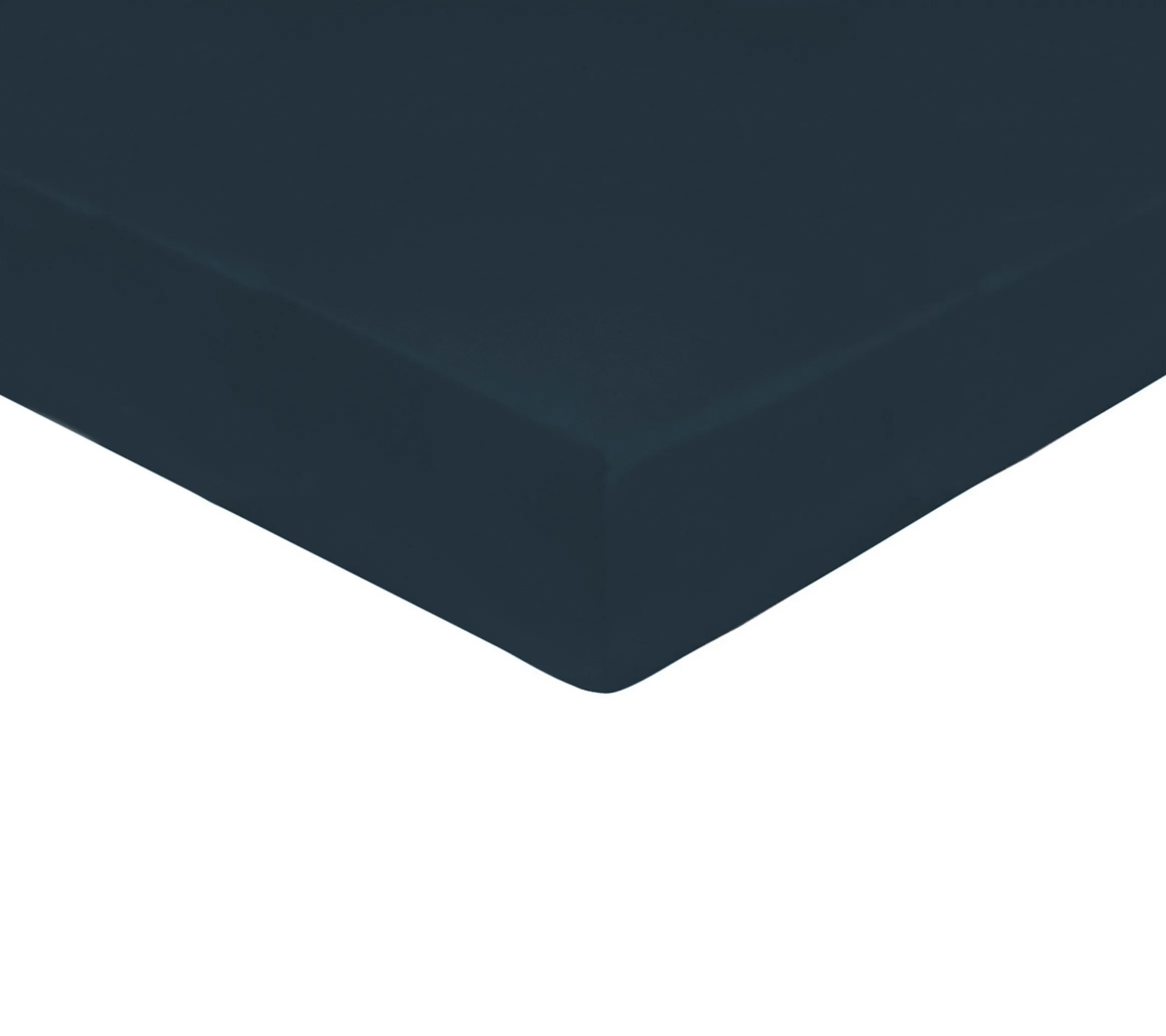 DRAP HOUSSE UNI SATIN BLEU CORINTHE