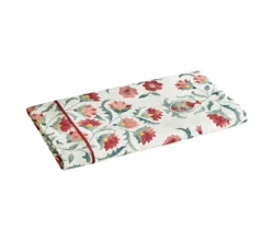 DRAP JARDIN ORIENTAL CARMIN