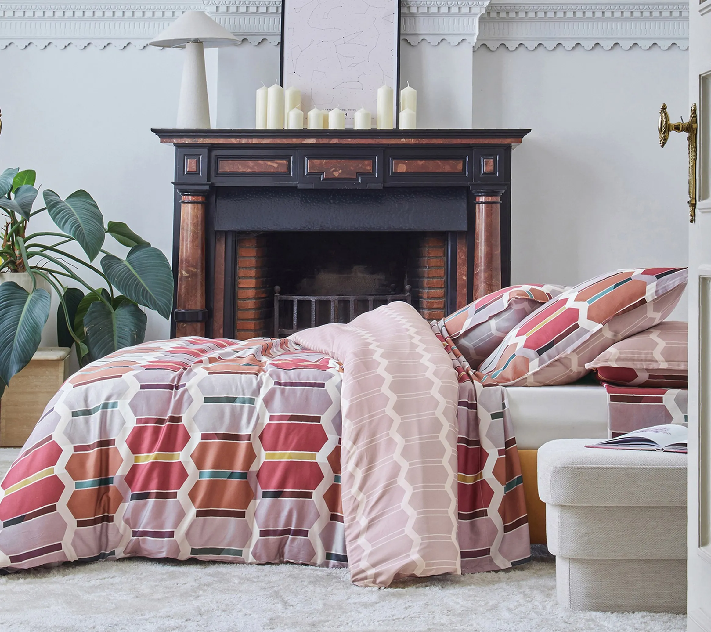 DRAP MOSAIC SIENNE