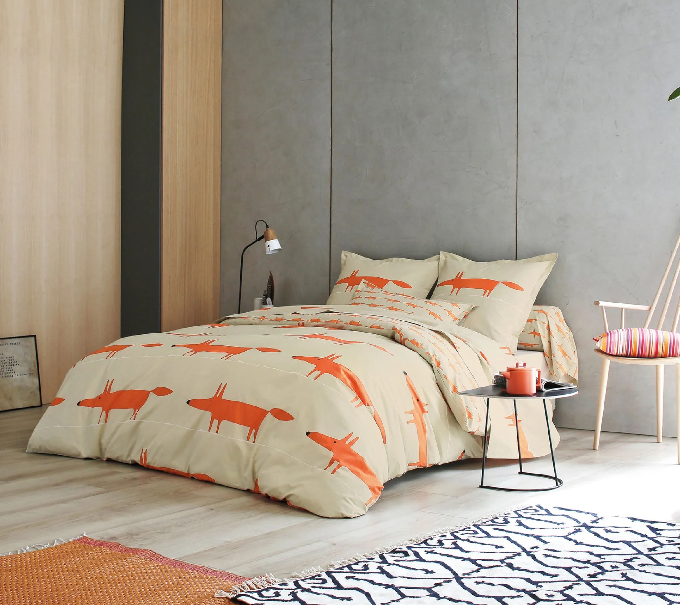 DRAP MR FOX MANDARINE