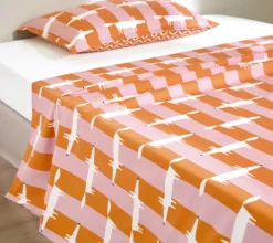 DRAP MR FOX STRIPE CORAIL