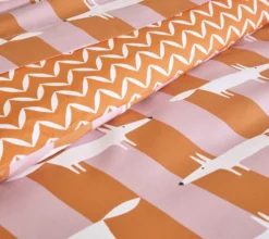 DRAP MR FOX STRIPE CORAIL