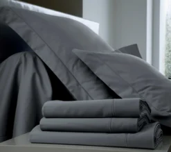 DRAP UNI SATIN ARDOISE